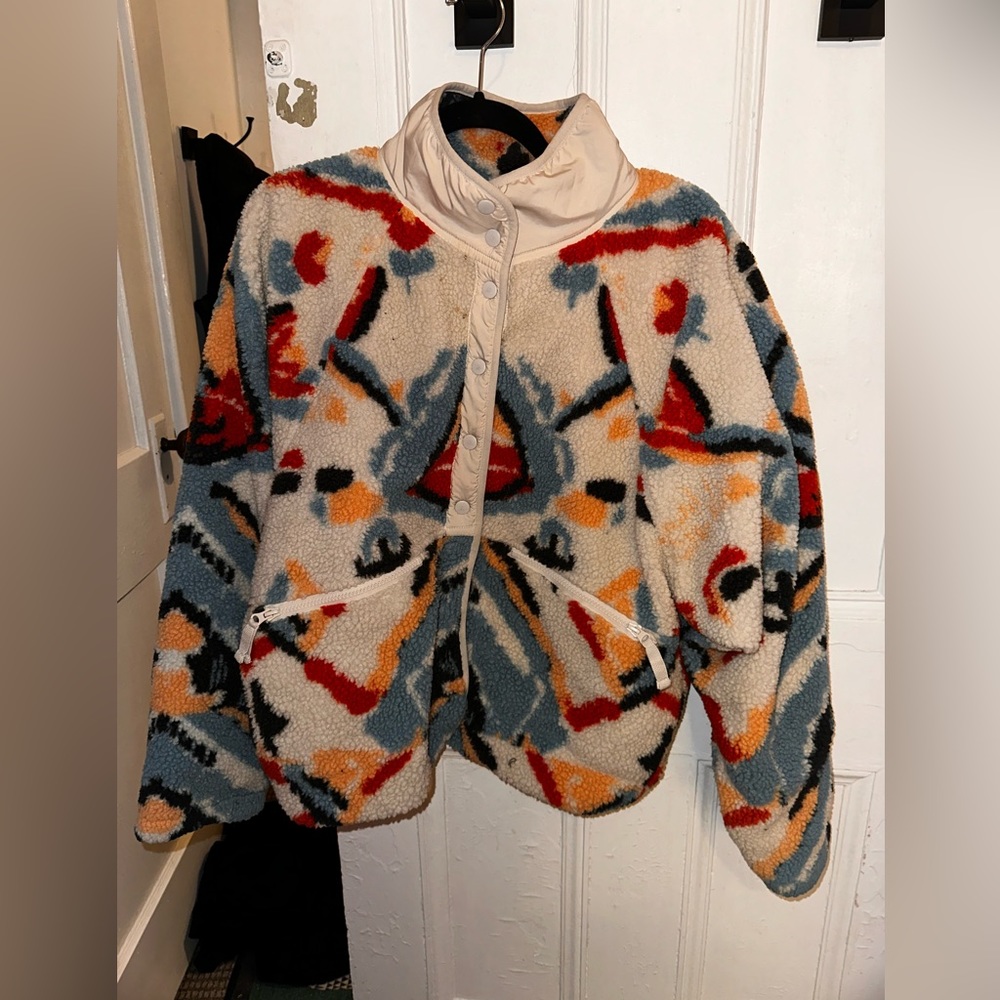 FP MOVEMENT winter fleece hit the slopes printed pullover